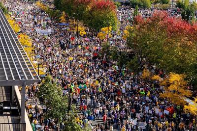 The No Kings rally in Maryland, March 28, 2026